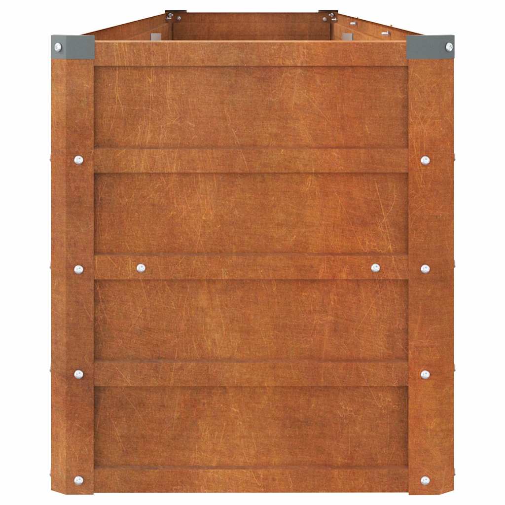 Corten Steel Raised Garden Bed 240cm Rust | HomeAndLiving