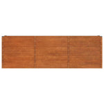 Corten Steel Raised Garden Bed 240cm Rusty | HomeAndLiving