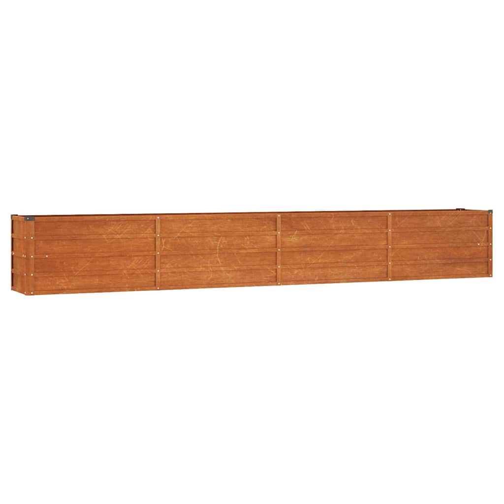 Corten Steel Raised Garden Bed 320cm Rusty | HomeAndLiving