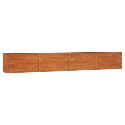 Corten Steel Raised Garden Bed 320cm Rusty | HomeAndLiving