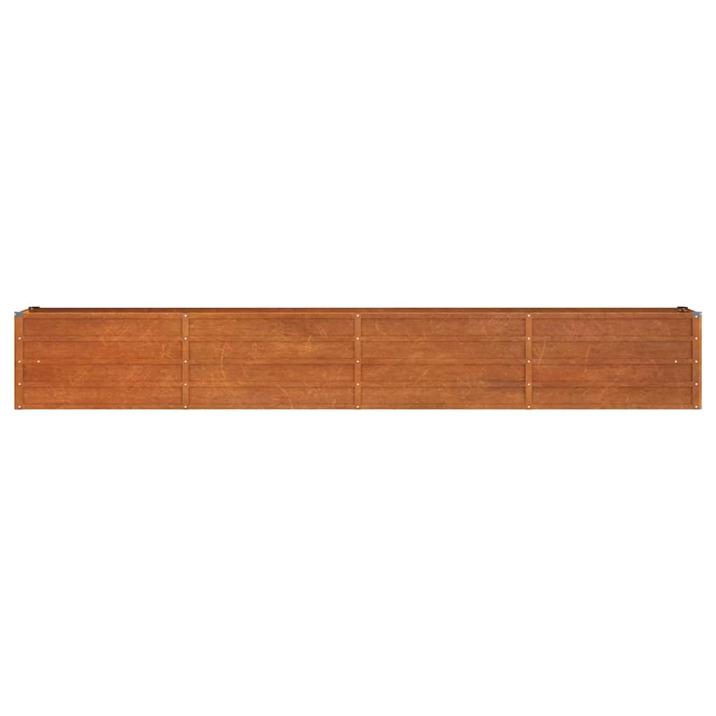 Corten Steel Raised Garden Bed 320cm Rusty | HomeAndLiving