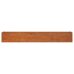 Corten Steel Raised Garden Bed 320cm Rusty | HomeAndLiving