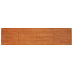 Corten Steel Raised Garden Bed 320cm Rusty | HomeAndLiving