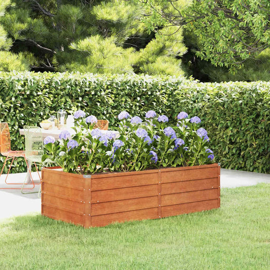 Corten Steel Raised Garden Bed 160x80cm | HomeAndLiving