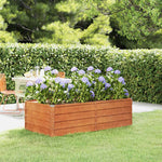 Corten Steel Raised Garden Bed 160x80cm | HomeAndLiving