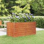 Corten Steel Raised Garden Bed 160x80cm | HomeAndLiving