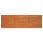 Corten Steel Raised Garden Bed 240cm Rustic | HomeAndLiving