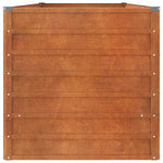 Corten Steel Raised Garden Bed 240cm Rustic | HomeAndLiving