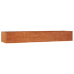 Corten Steel Raised Garden Bed 320x80cm | HomeAndLiving