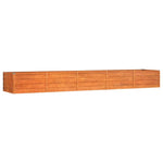 Corten Steel Raised Garden Bed 400x80cm | HomeAndLiving