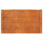 Corten Steel Raised Garden Bed 400x80cm | HomeAndLiving
