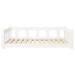 Dog Bed White Solid Wood