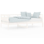 Day Bed White Solid Wood Pine