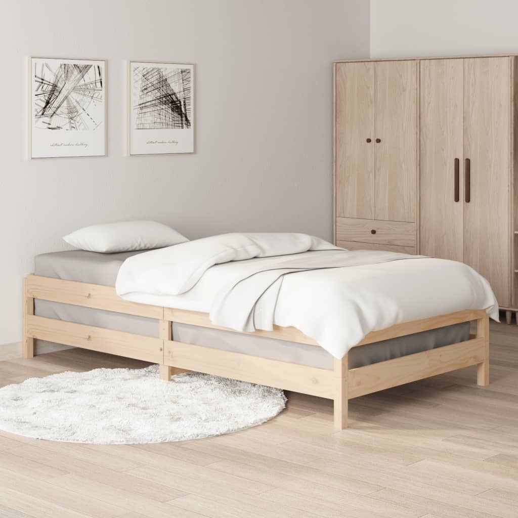 Stack Bed Solid Wood Pine  Single Size