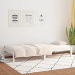 Day Bed White 3FT Single Solid Wood Pine