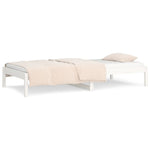 Day Bed White 3FT Single Solid Wood Pine