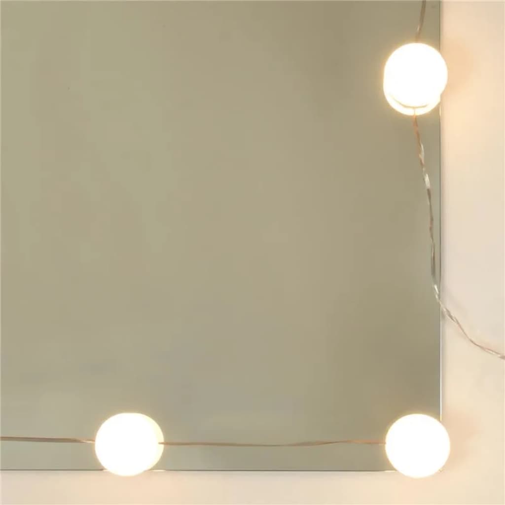 Dressing Table Set with LED White /Engineered Wood