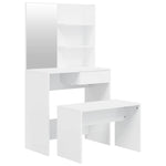 Dressing Table Set High Gloss, White