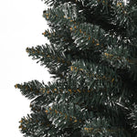 Artificial Slim Christmas Tree with Stand Green 240 cm PVC