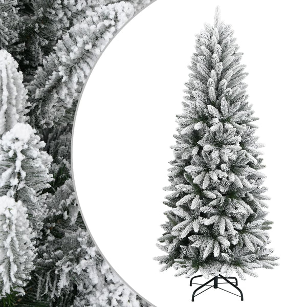  Artificial Christmas Tree with Flocked Snow 150 cm PVC&PE