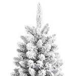 Artificial Christmas Tree with Flocked Snow 180 cm PVC&PE