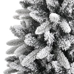 Artificial Christmas Tree with Flocked Snow 240 cm PVC&PE