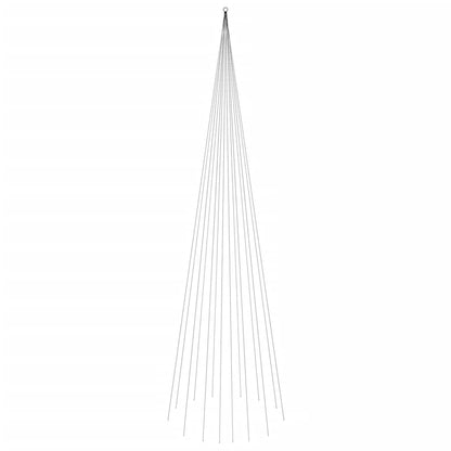 Christmas Tree on Flagpole Warm White 1134 LEDs
