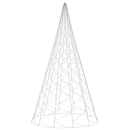 Christmas Tree on Flagpole Warm White 1400 LEDs