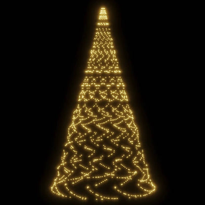 Christmas Tree on Flagpole Warm White 1400 LEDs