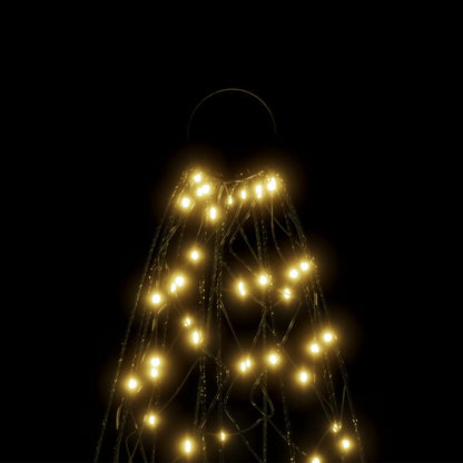 Christmas Tree on Flagpole Warm White 1400 LEDs