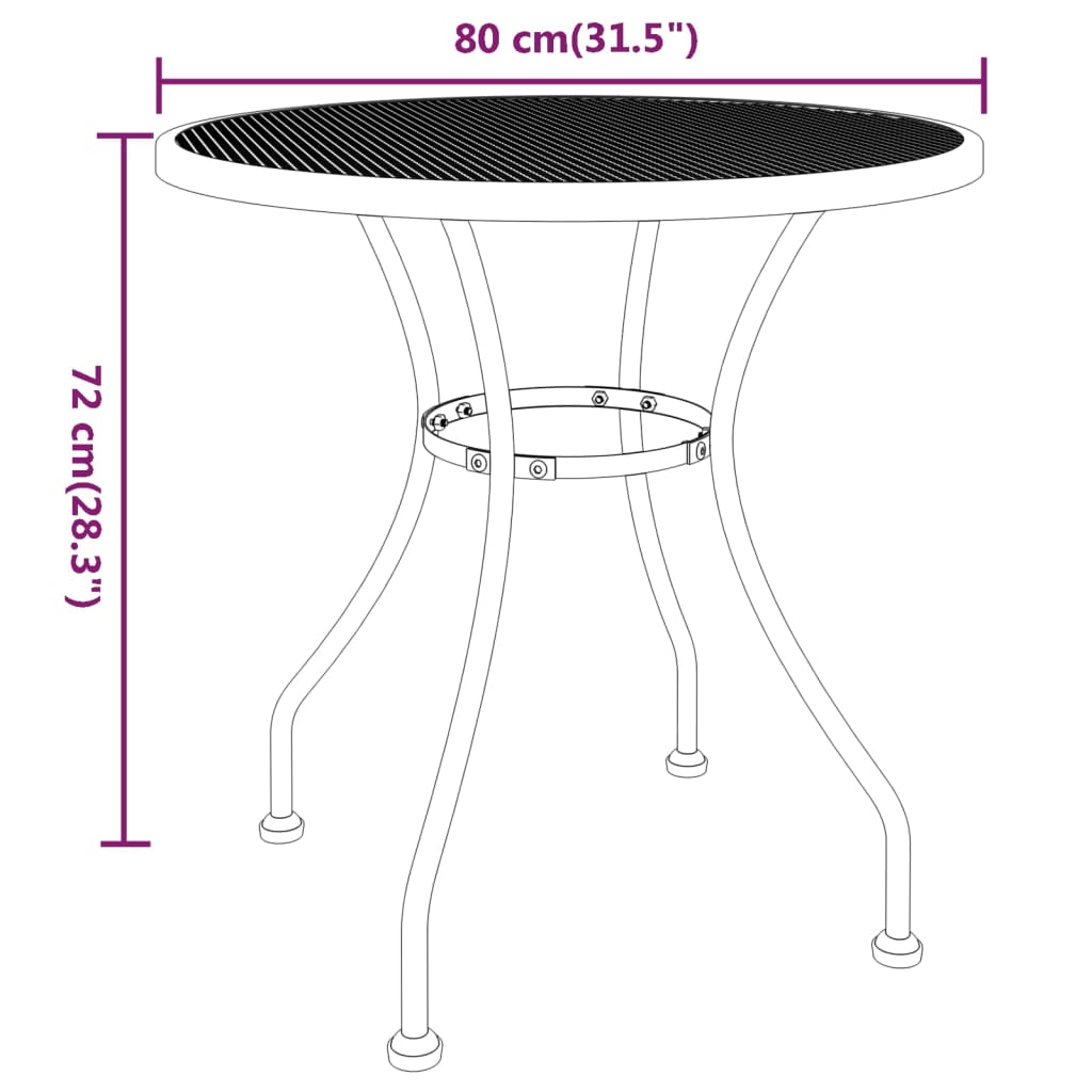 Decorative 3 Piece Garden Dining Set Home Decor Accent Home Comfort 