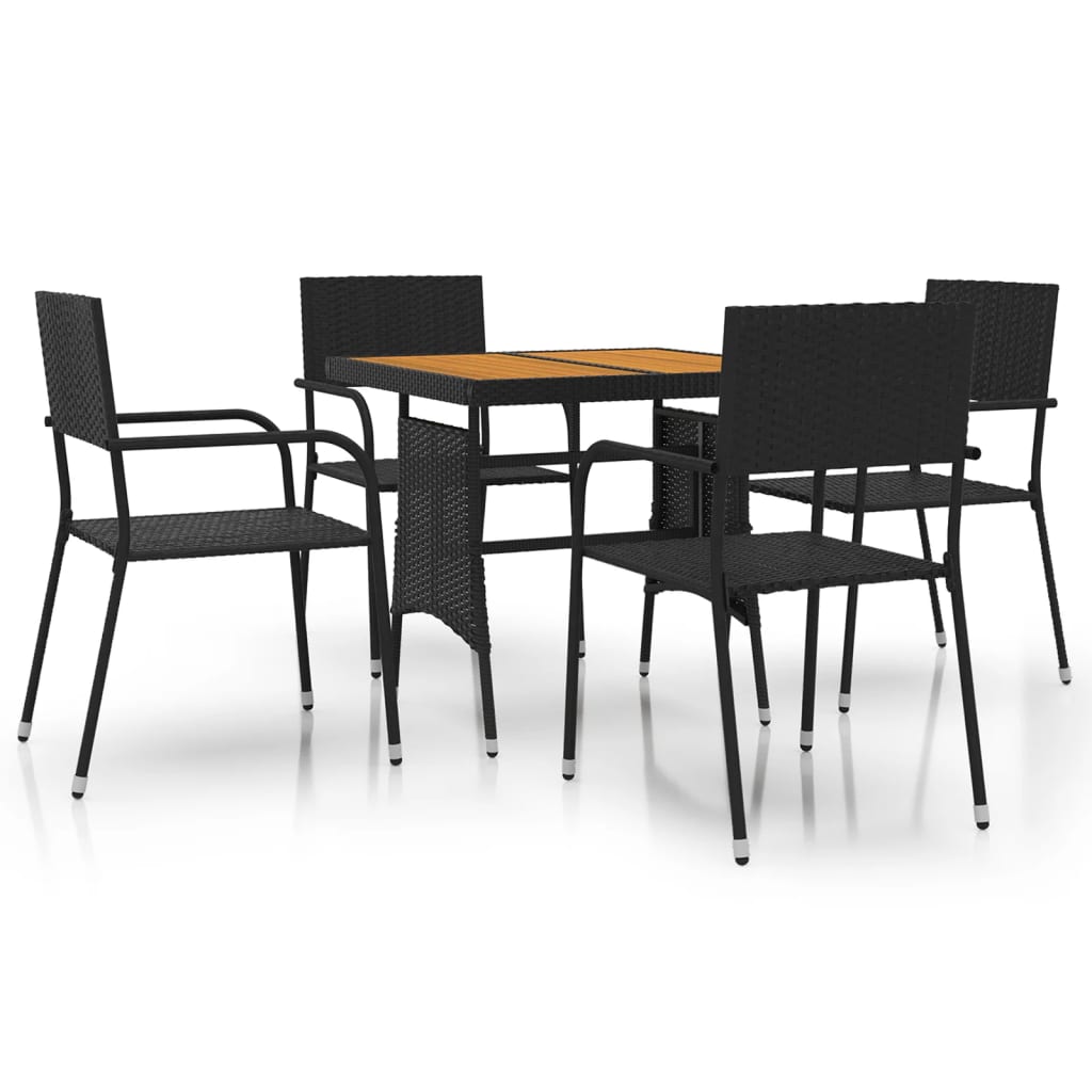 Stylish 5 Piece Outdoor Dining Set Living Space Upgrade Garden Leisure 