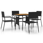 Stylish 5 Piece Outdoor Dining Set Living Space Upgrade Garden Leisure