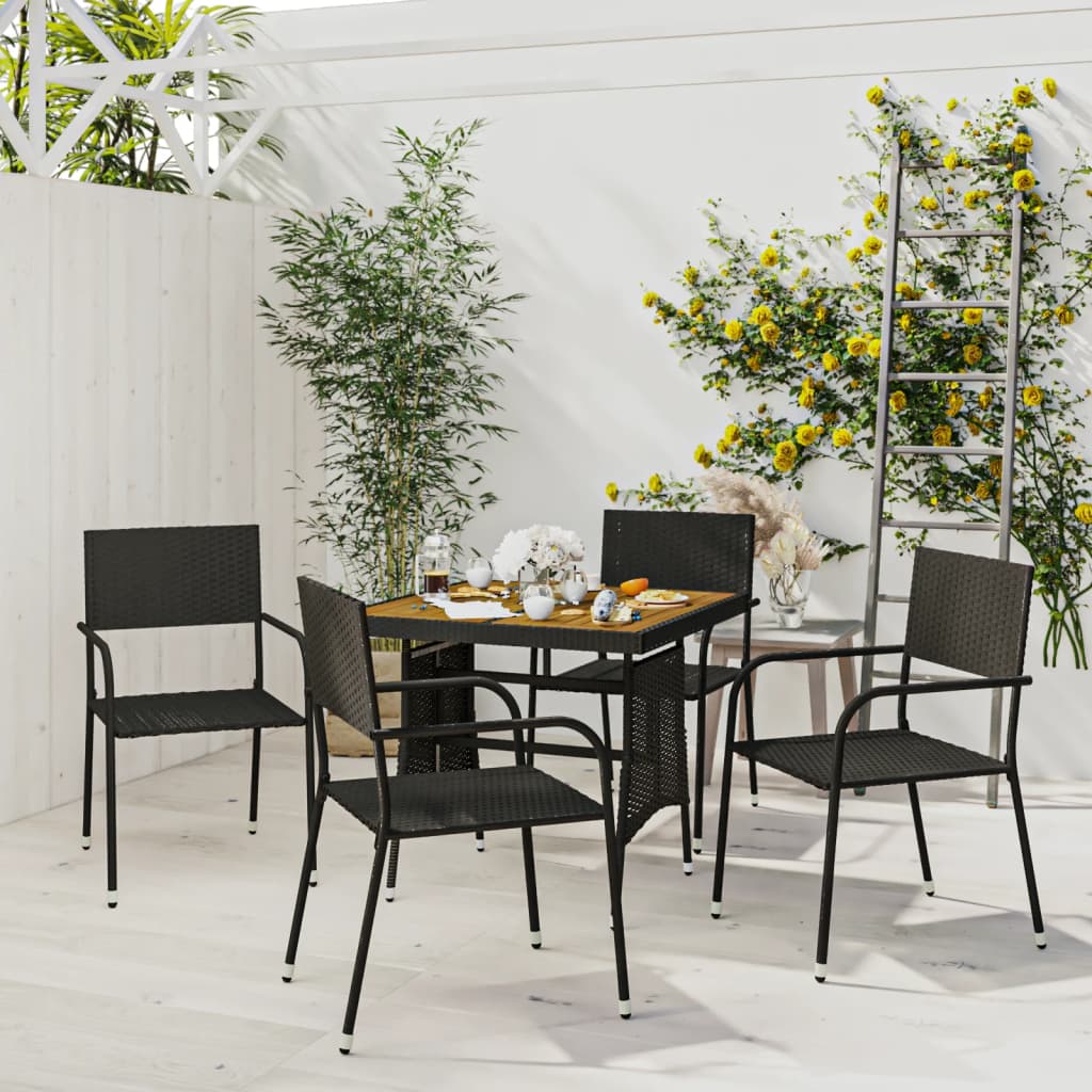 Stylish 5 Piece Outdoor Dining Set Living Space Upgrade Garden Leisure 