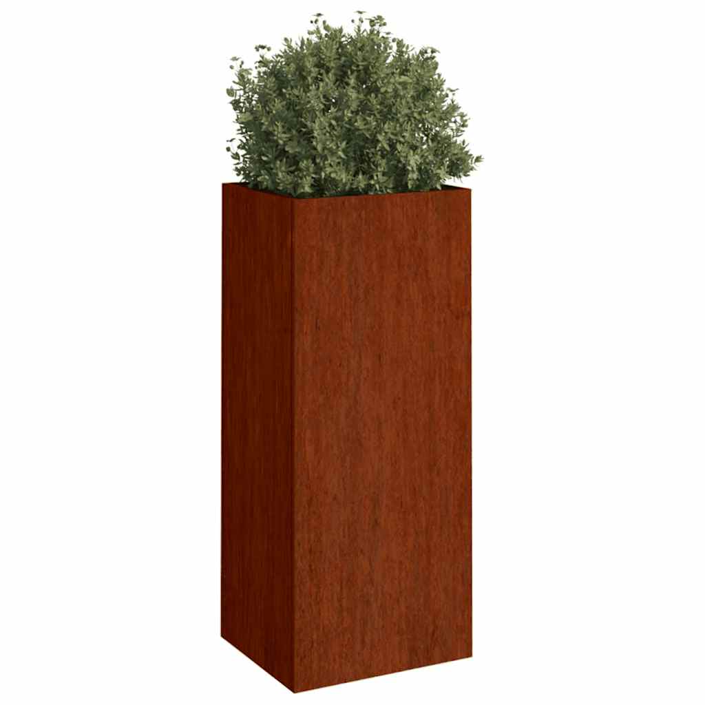 Corten Steel Planter 75cm Tall Raised Garden Bed | HomeAndLiving