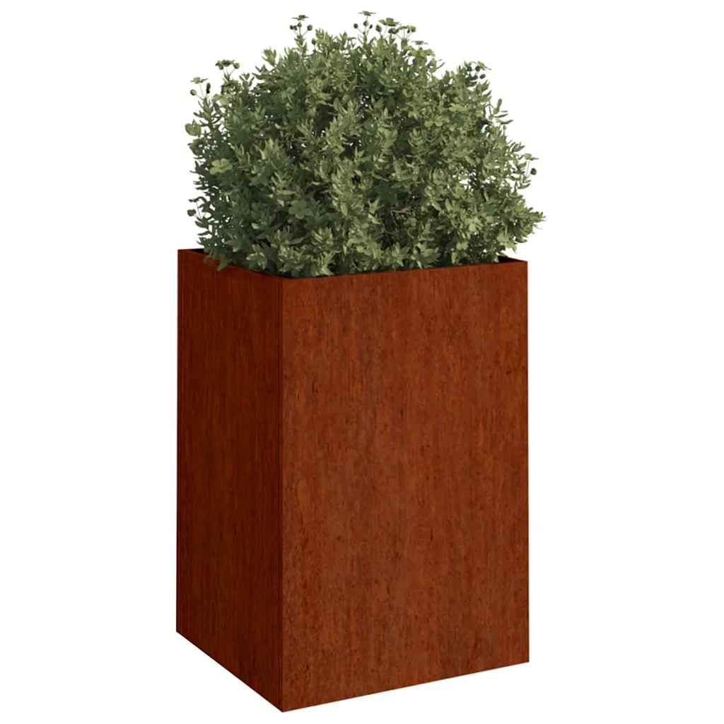 Corten Steel Planter 52x48x75cm Outdoor | HomeAndLiving