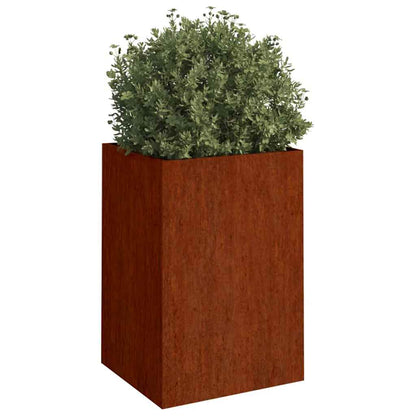Corten Steel Planter 52x48x75cm Outdoor | HomeAndLiving