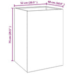 Corten Steel Planter 52x48x75cm Outdoor | HomeAndLiving