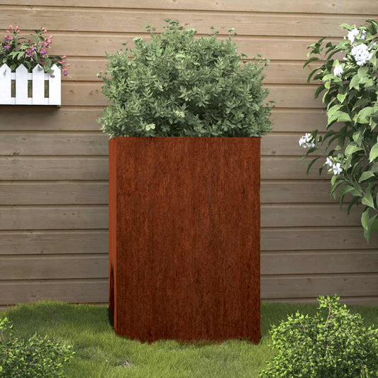 Corten Steel Planter 52x48x75cm Outdoor | HomeAndLiving