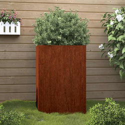 Corten Steel Planter 52x48x75cm Outdoor | HomeAndLiving