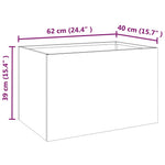 Corten Steel Garden Planter 62x40cm | HomeAndLiving