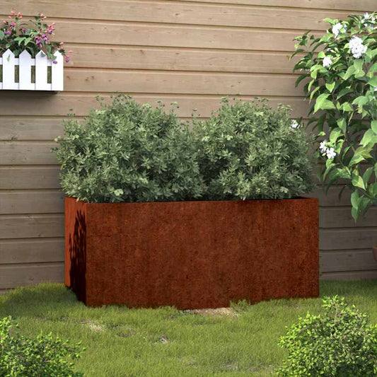 Corten Steel Garden Planter 62x40cm | HomeAndLiving