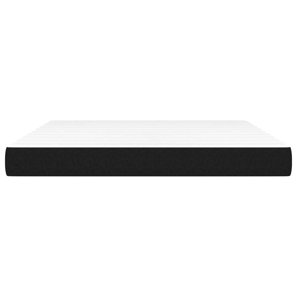 Black Queen Pocket Spring Mattress Medium Firm Fabric Foam Support
