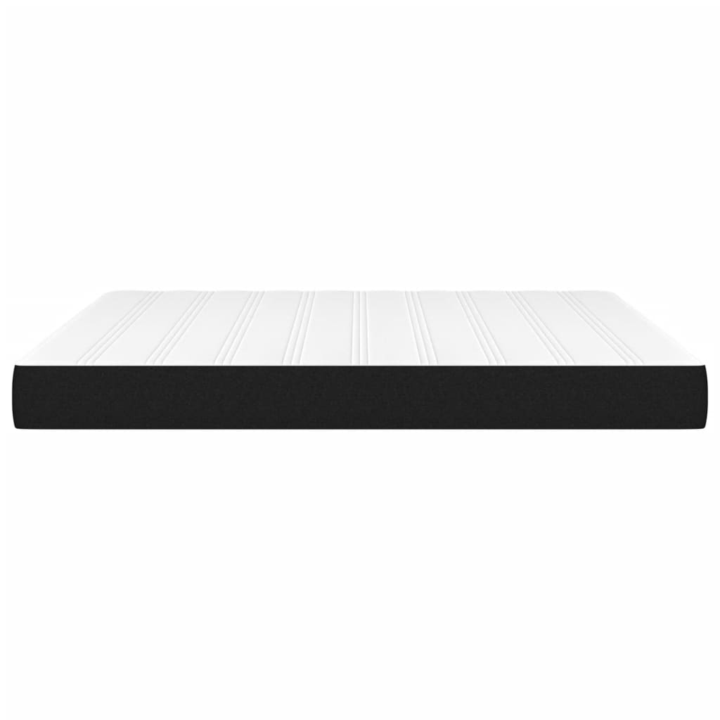 Black Queen Pocket Spring Mattress Medium Firm Fabric Foam Support
