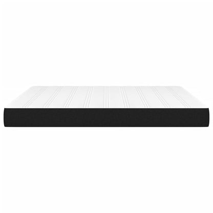 Black Queen Pocket Spring Mattress Medium Firm Fabric Foam Support