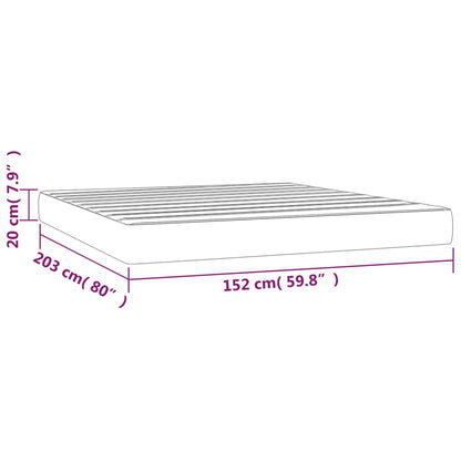 Black Queen Pocket Spring Mattress Medium Firm Fabric Foam Support