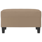 Footstool Cappuccino Faux Leather
