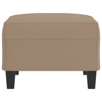Footstool Cappuccino Faux Leather