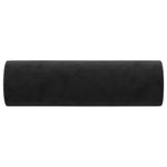 Black Velvet Bolster Pillows Set 2 | HomeAndLiving