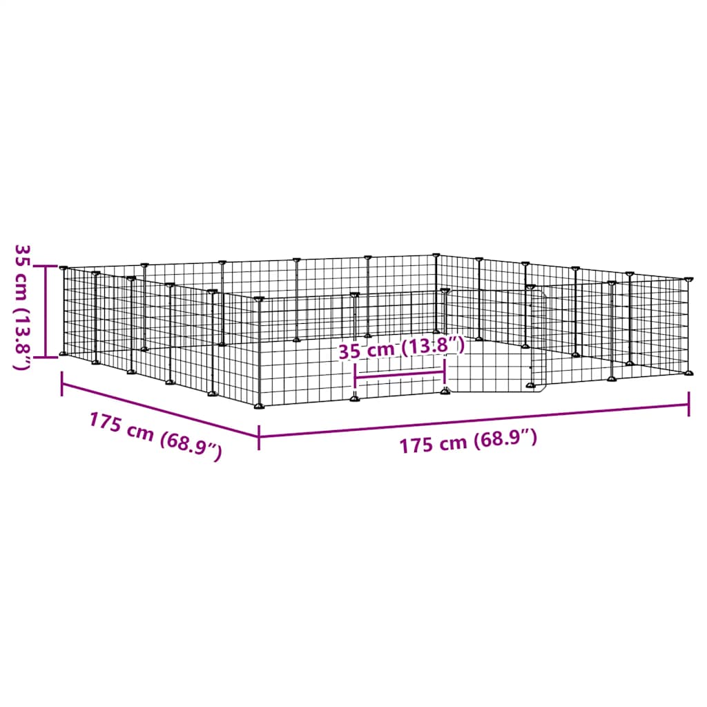 20-Panel Pet Playpen Steel Cage Door | HomeAndLiving